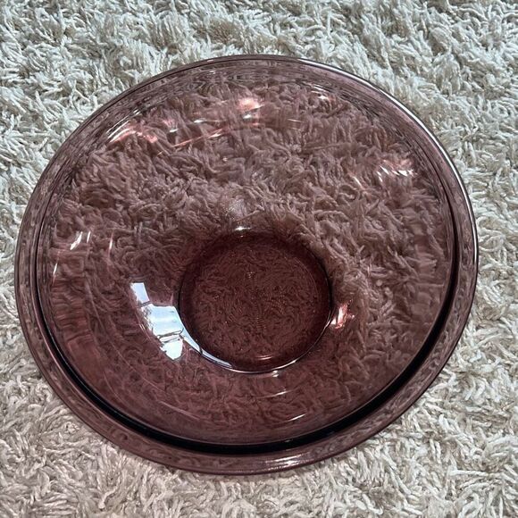 Vintage Pyrex CRANBERRY Purple Glass 2.5L MIXING 10" Nesting Bowl #325 USA - Picture 12 of 12